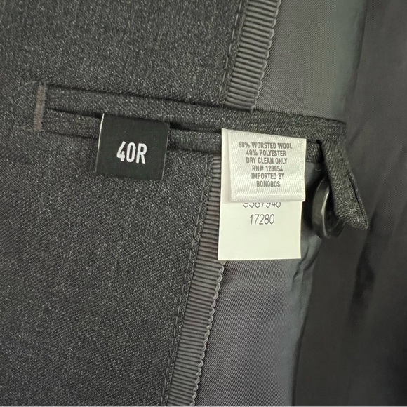 Bonobos Jetsetter charcoal blazer 40R - Picture 4 of 5
